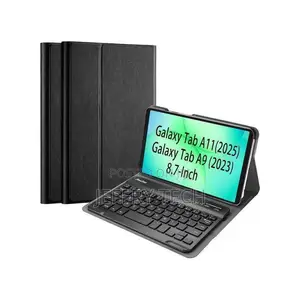 Keyboard Case for Samsung Galaxy Tab A11 8.7" - Wireless, Leather, Bl
