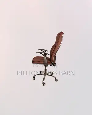 Heavy Duty Ergonomic Executive Leather Chair High Back Padded Armrest