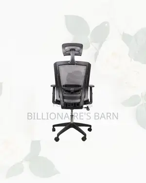 Comfortable Black Mesh Office Chair Ergonomic Headrest With Nylon Base