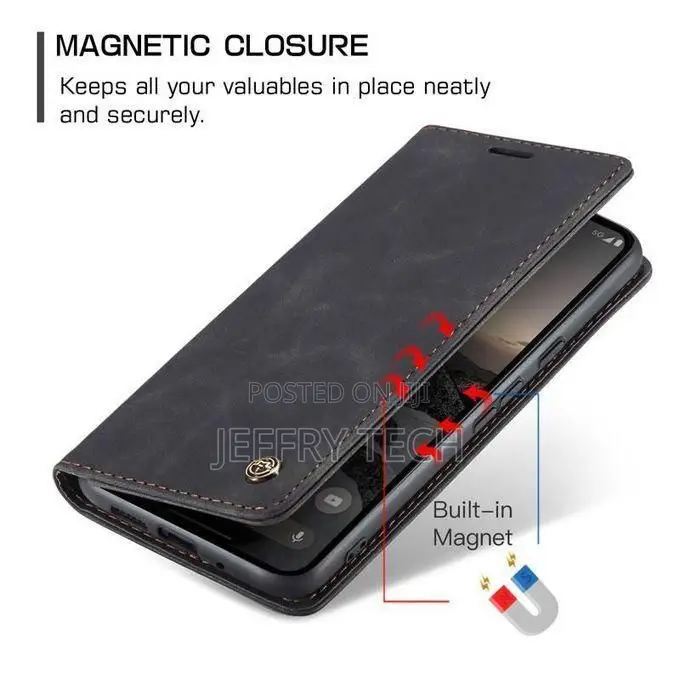 Flip Wallet Case for Google Pixel 10 Pro - Black, Pu Leather, 2 Card