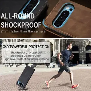 Flip Wallet Case for Google Pixel 10 Pro - Black, Pu Leather, 2 Card
