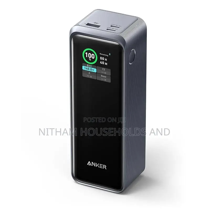 Anker Prime Power Bank With LCD Screen 27,650 Mah, 250w, 3-Port