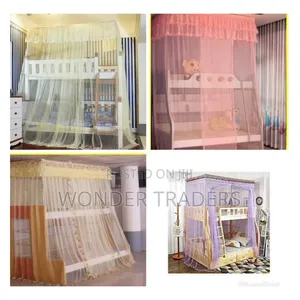 Double Decker Nets, Colours Pink,Cream, White Purple. Free Siz