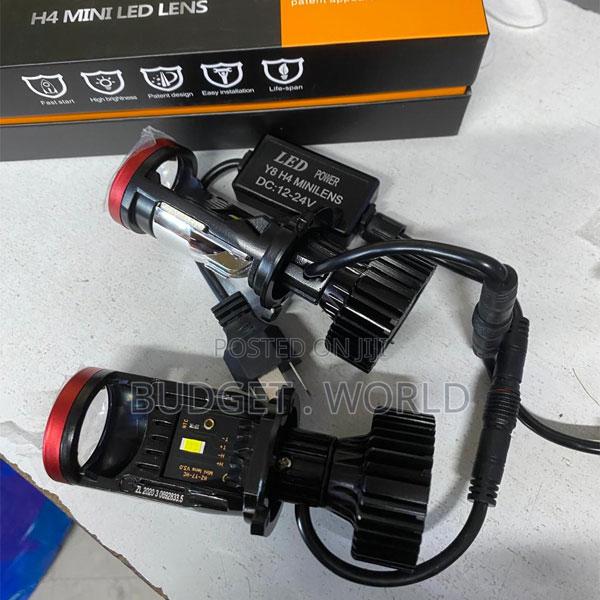 Y8 H4 Mini Lens Led Bulbs With Advanced Beam Focus Design
