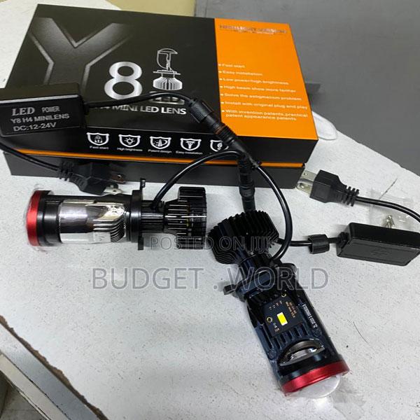 Y8 H4 Mini Led Projector Headlights for Sharp and Bright Road Lighting