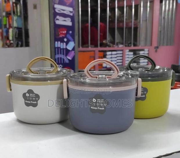 Stainless Steel Round Lunch Box-Hw - thumbnail 2