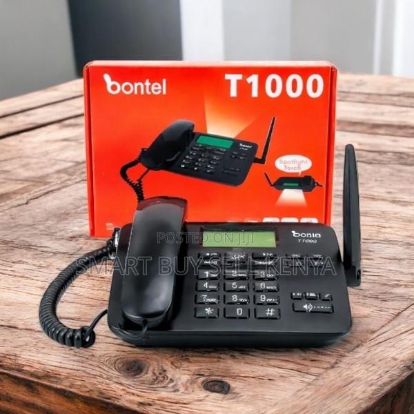Bontel T1000 GSM Fixed Landline Compact Desk Friendly Desktop Phone