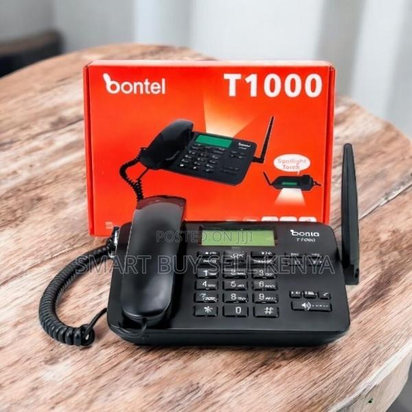 Bontel T1000 GSM Fixed Landline Wireless Easy Dialing Desktop Phone