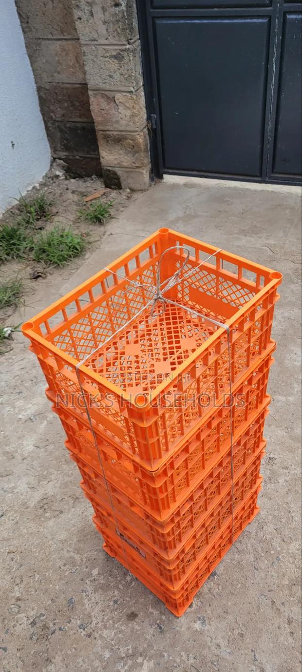 Orange Plastic Crate, Small Size Crates - main view