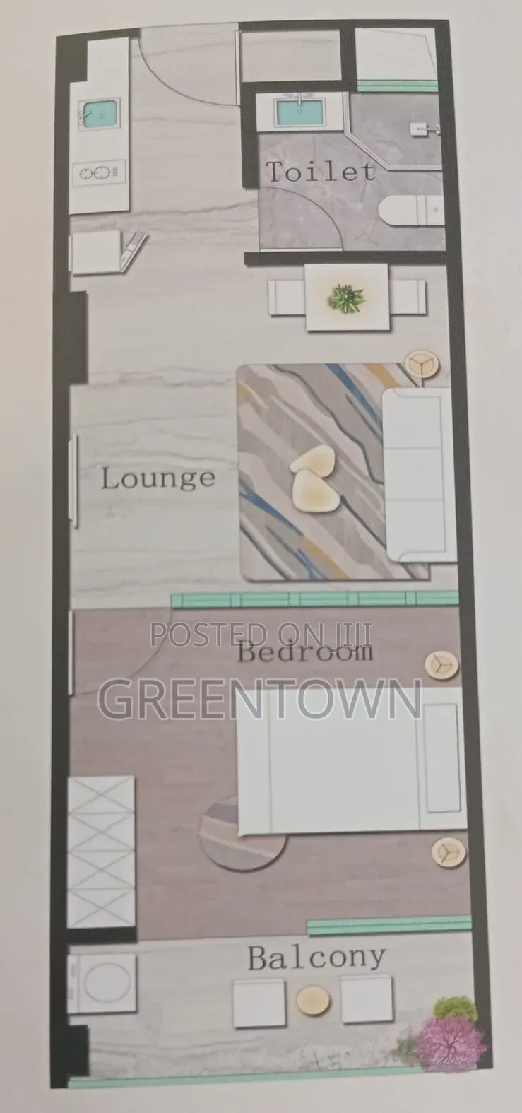 1bdrm Apartment in Wood Garden Road Off for sale