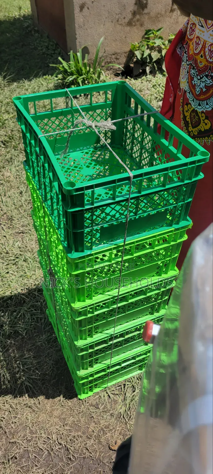 Small Green Crates, Plastic Crate ,Crates