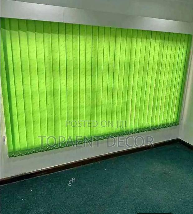 Green, Light Control and Aeration Vertical Office Blinds - main view
