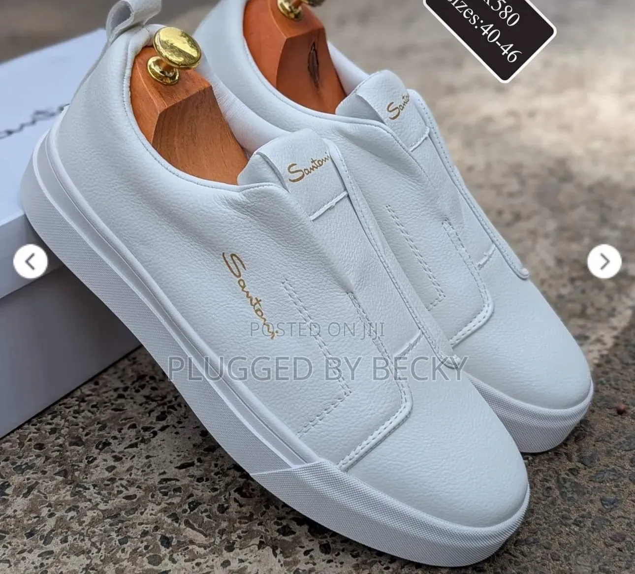 Santoni Milano 
(Coffee Navy White ) 
Laceless 
40-45 Boxed