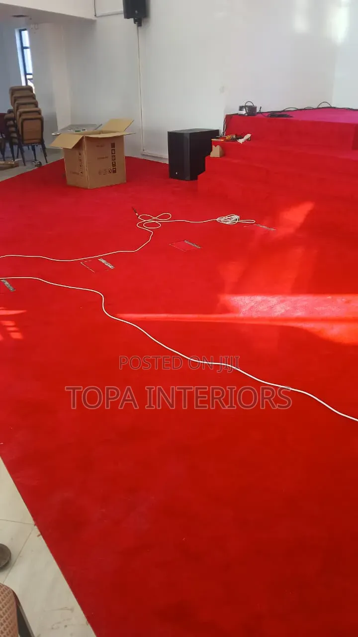 Church Red Carpets Flooring Installation