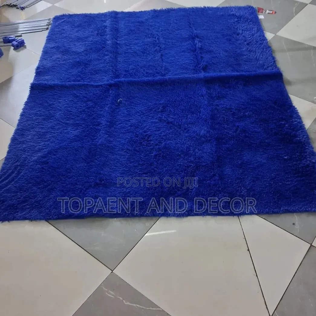 Blue Fluffy Carpets