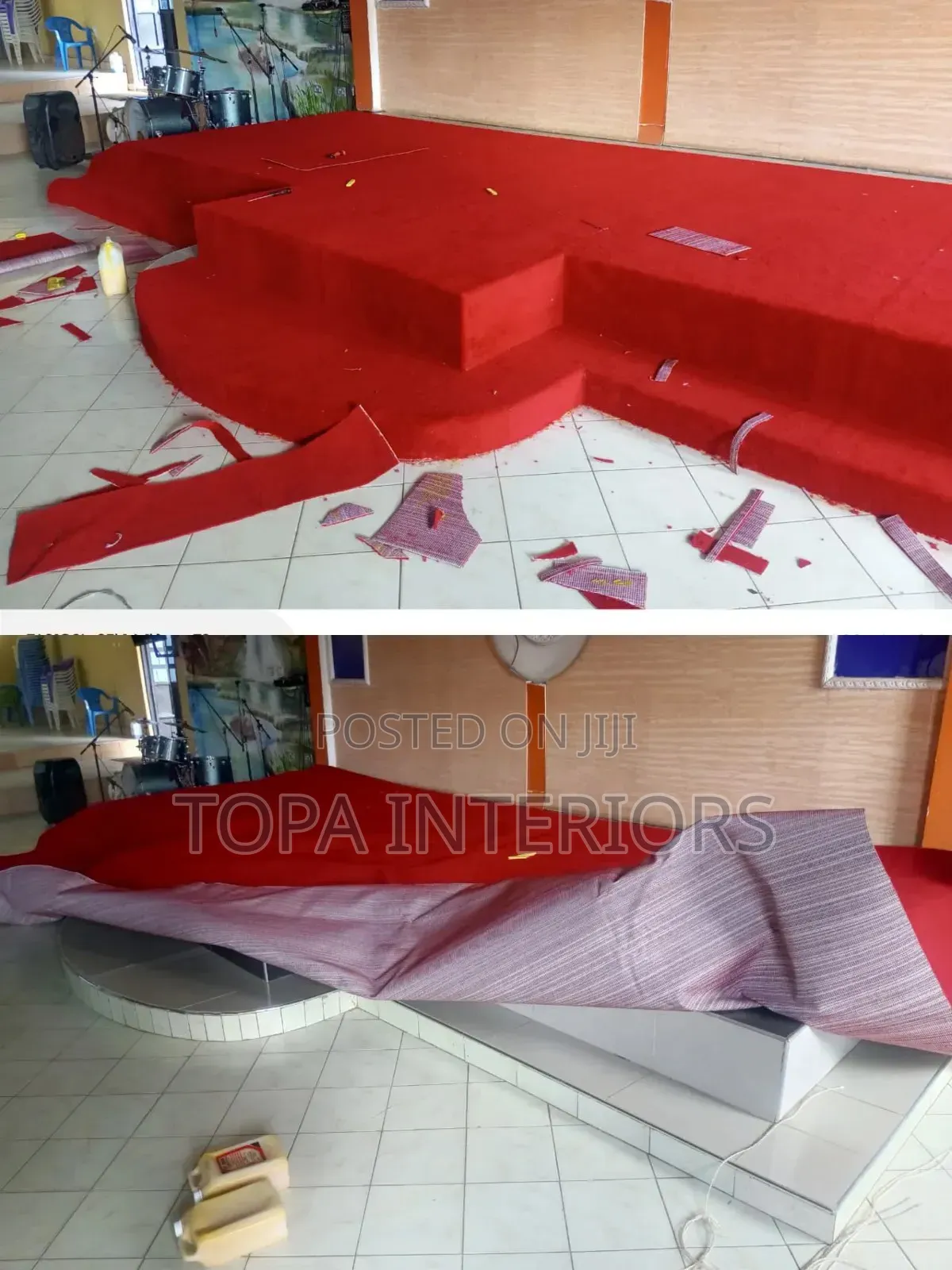 Red Carpets for Church Altar Floor Decoration Wall to Wall Rugs