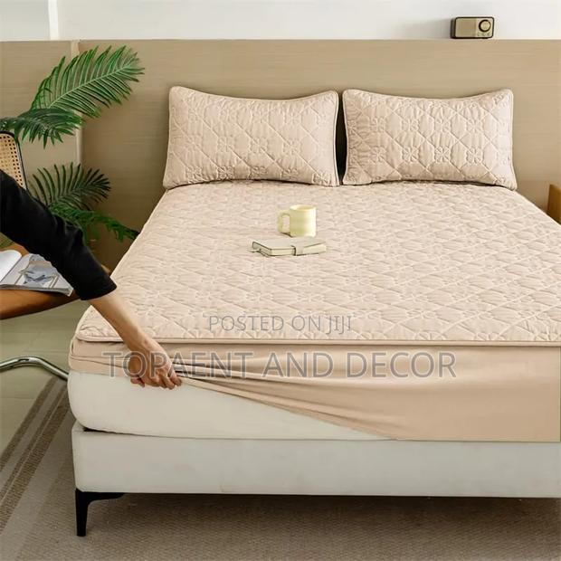 Beige in Colour Quality Waterproof Mattress Protector