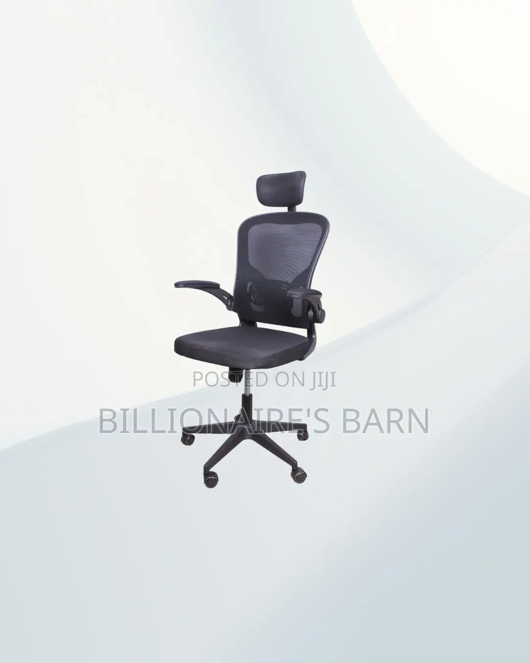 Ergonomic Office Chair Flip Up Arms Adjustable Headrest Kenya Wide