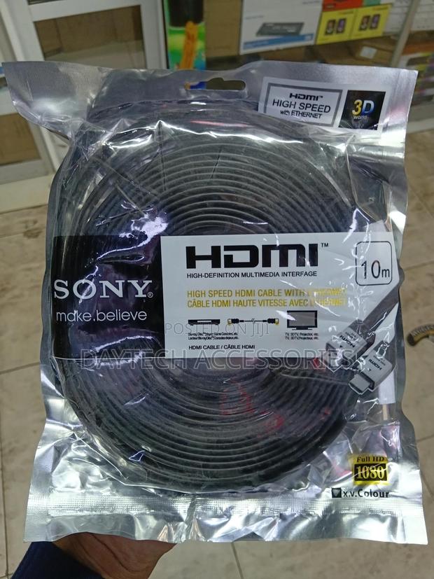 Sony 10-Meter High-Speed Flat Hdmi Cable With Ethernet Capability.