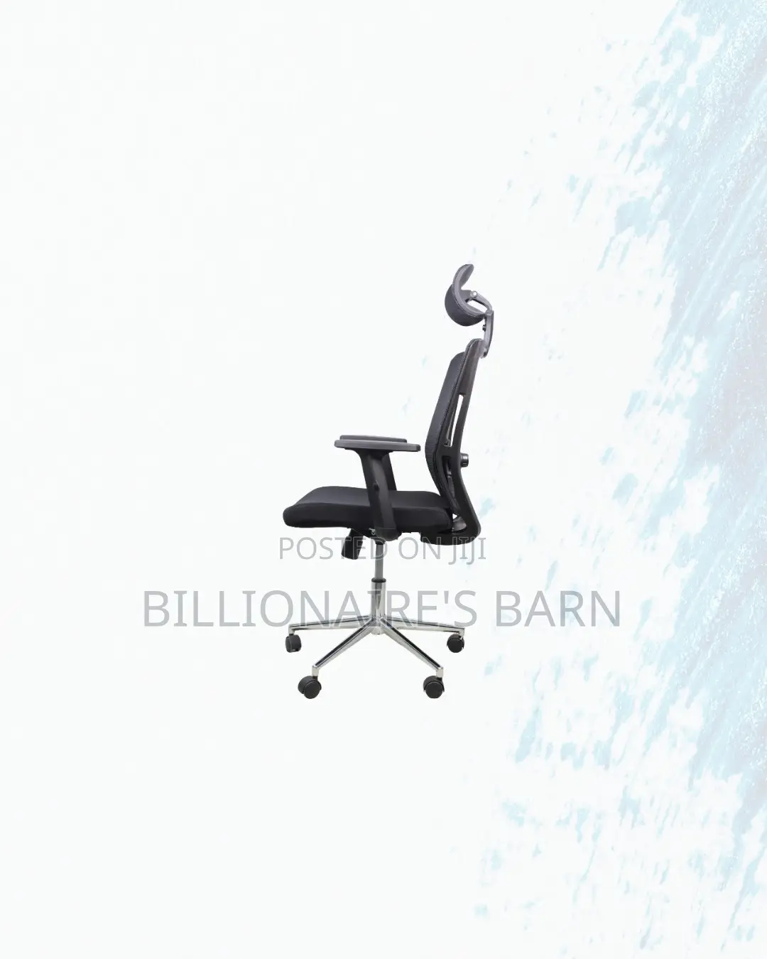 Professional Mesh Office Chair Ergonomic Headrest With Chrome Base