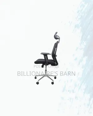 Professional Mesh Office Chair Ergonomic Headrest With Chrome Base