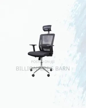 Professional Mesh Office Chair Ergonomic Headrest With Chrome Base