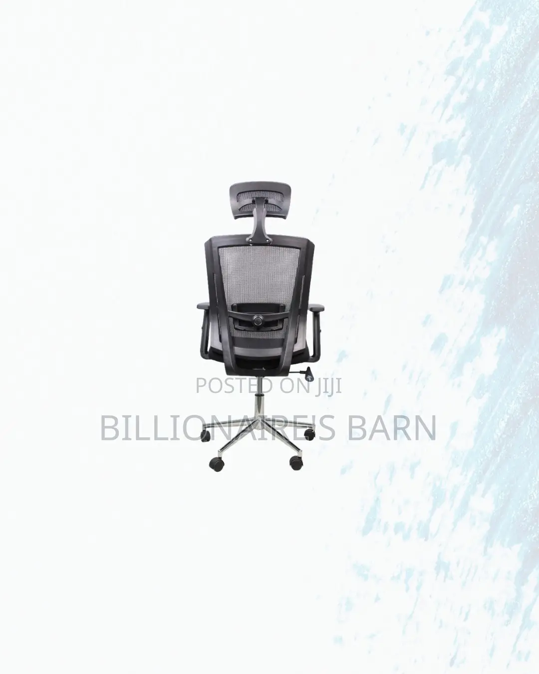 Professional Mesh Office Chair Ergonomic Headrest With Chrome Base