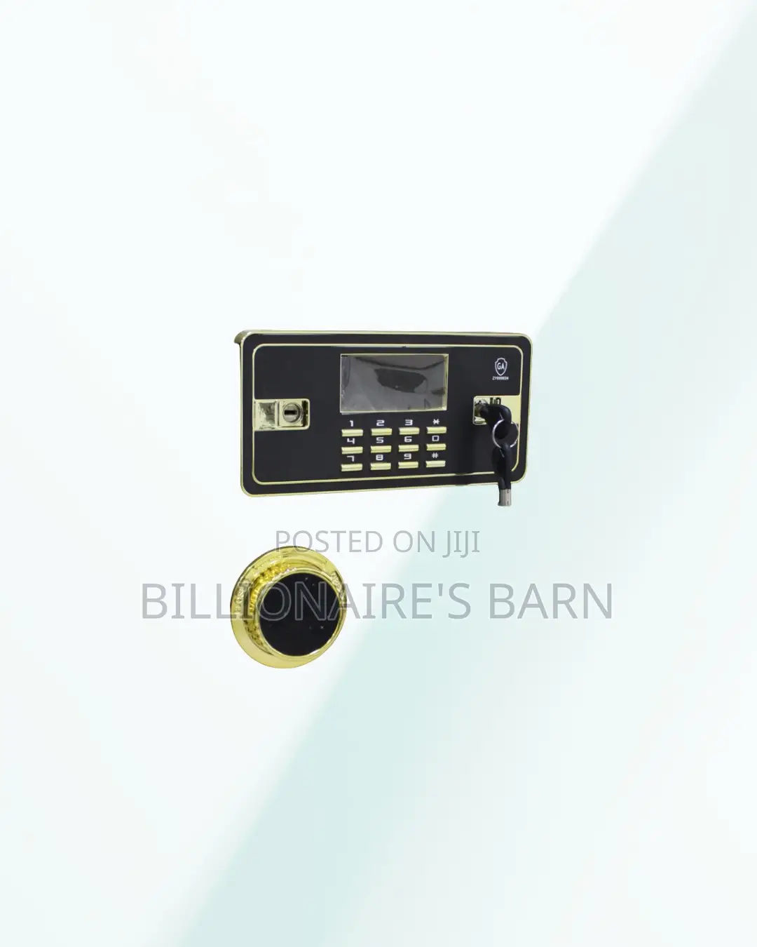 Stylish Fireproof Steel Safe 60 Kg Dual Alarm Plus Backup Key