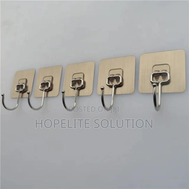 5pcs Stainless Wall Hooks.