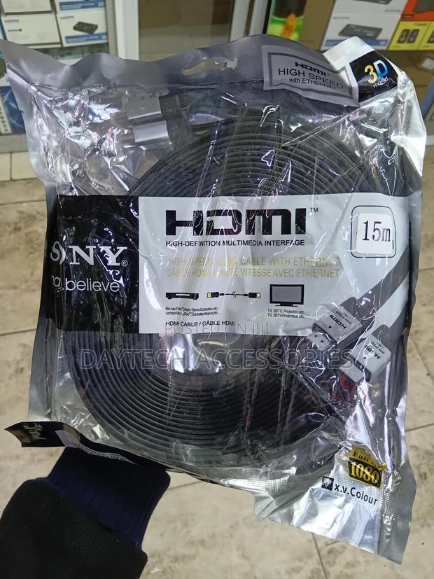 Sony 15m Flat Hdmi to Hdmi High Speed Cable. - thumbnail 2