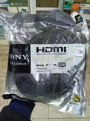 Sony Flat Hdmi to Hdmi High Speed Cable 15 Meters.