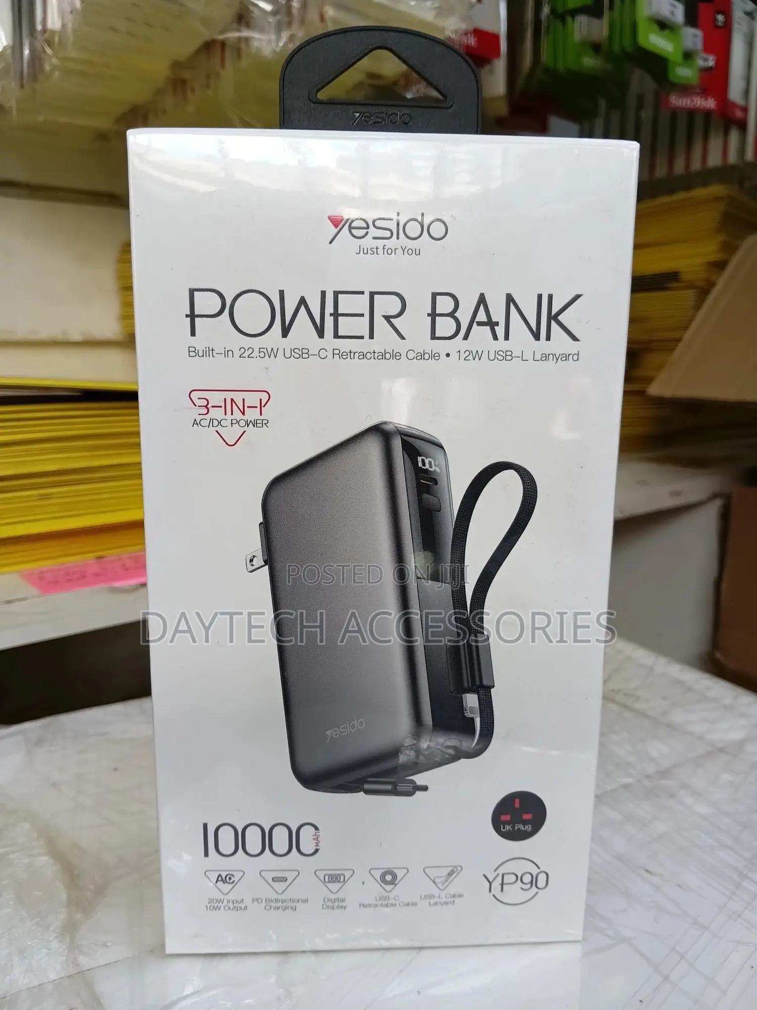 This Is a Yesido Yp90 10000mah 22.5w Fast Charging Power Bank