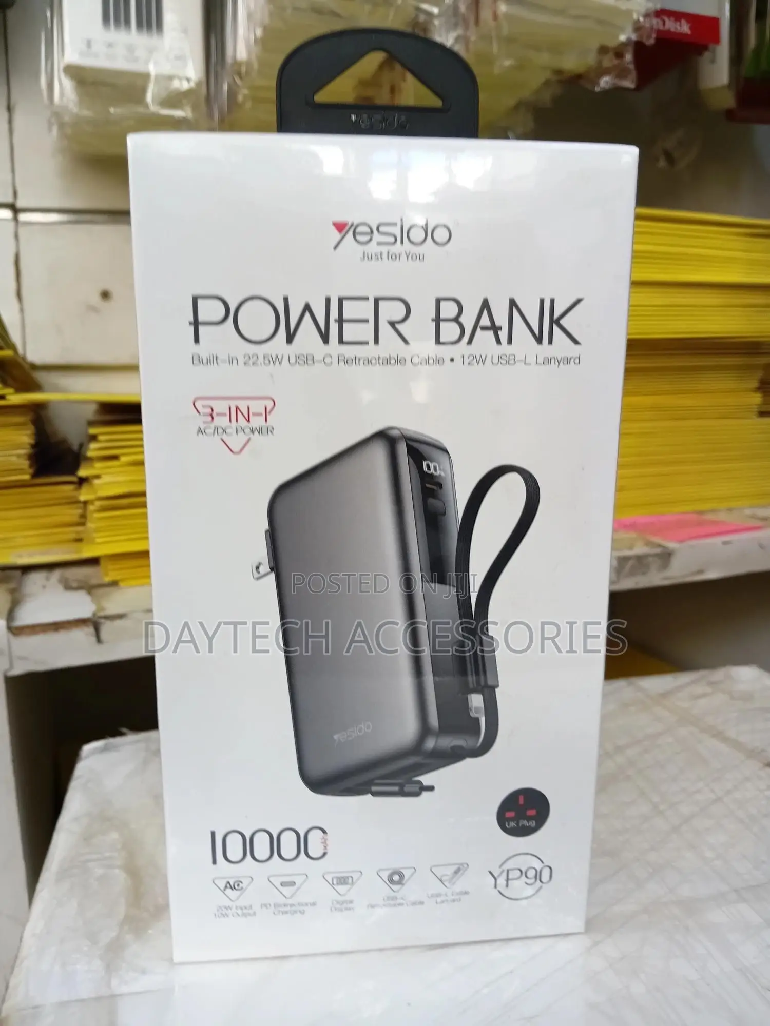 This Is a Yesido Yp90 10000mah 22.5w Fast Charging Power Bank