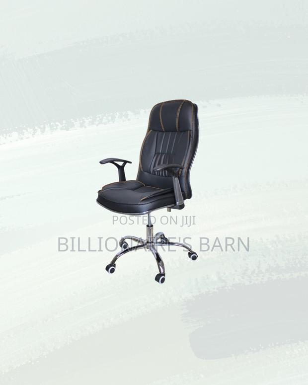New Leather Office Chair High Back Padded Armrests Nairobi Special - thumbnail 4