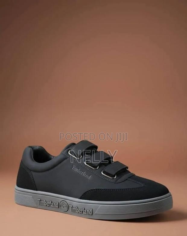 Boys Lightweight Casual Sneakers With Velcro Straps - thumbnail 3