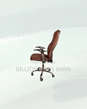Modern Executive Leather Chair High Back Padded Armrest Now in Stock
