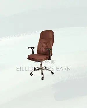 Modern Executive Leather Chair High Back Padded Armrest Now in Stock