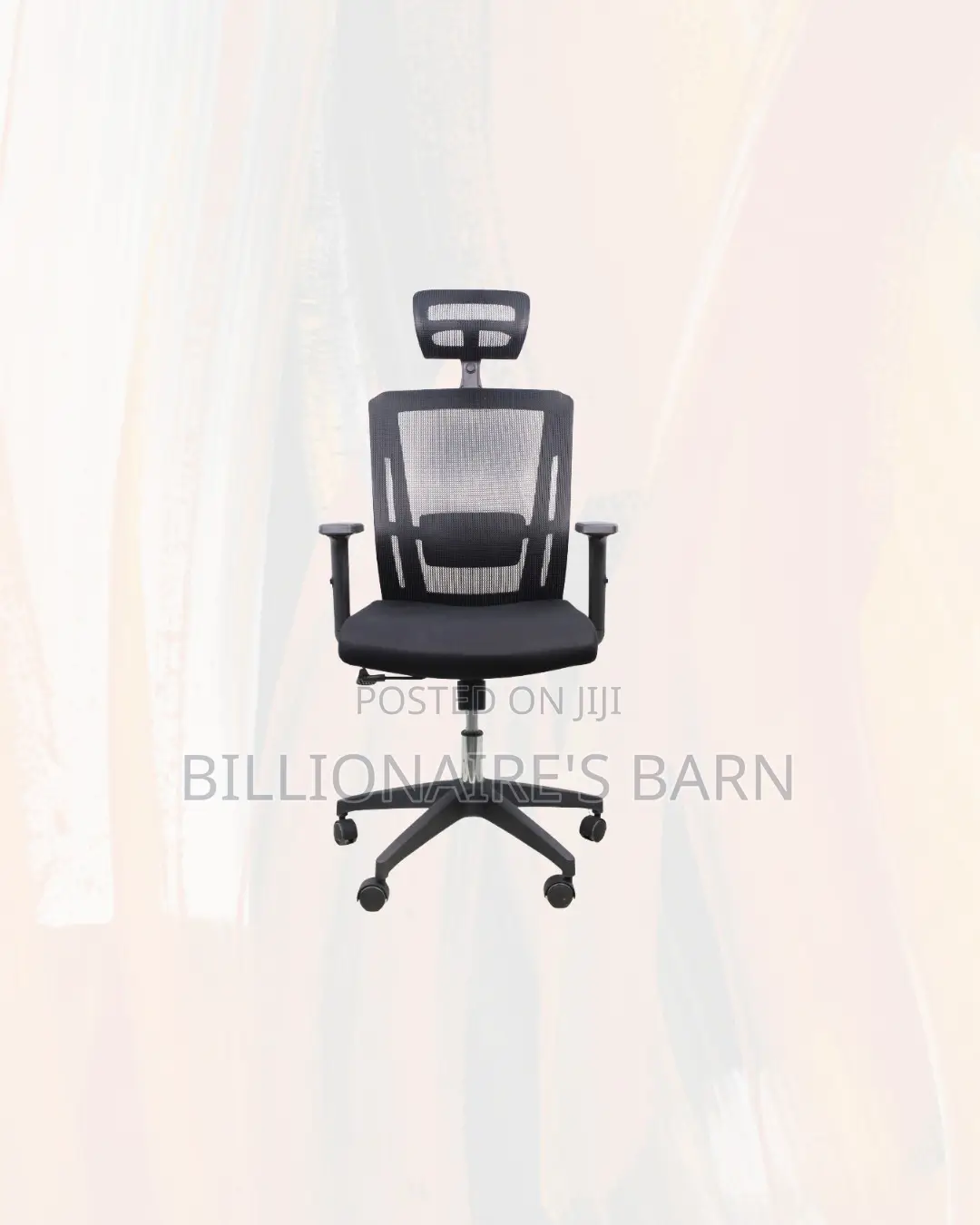 Durable Mesh Office Chair Ergonomic Headrest With Nylon Base Now In