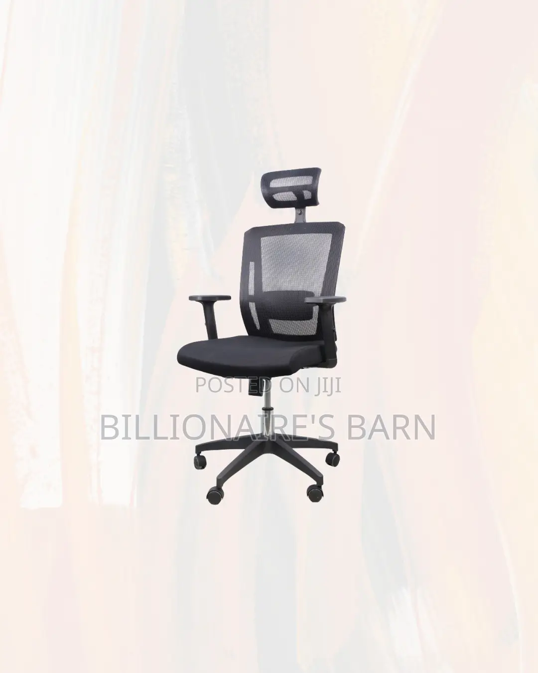 Durable Mesh Office Chair Ergonomic Headrest With Nylon Base Now In