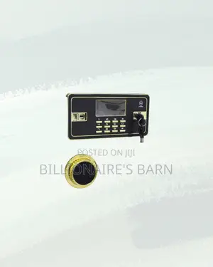 Premium Fireproof Biometric Steel Safe 60kg Dual Alarm Plus Backup Key