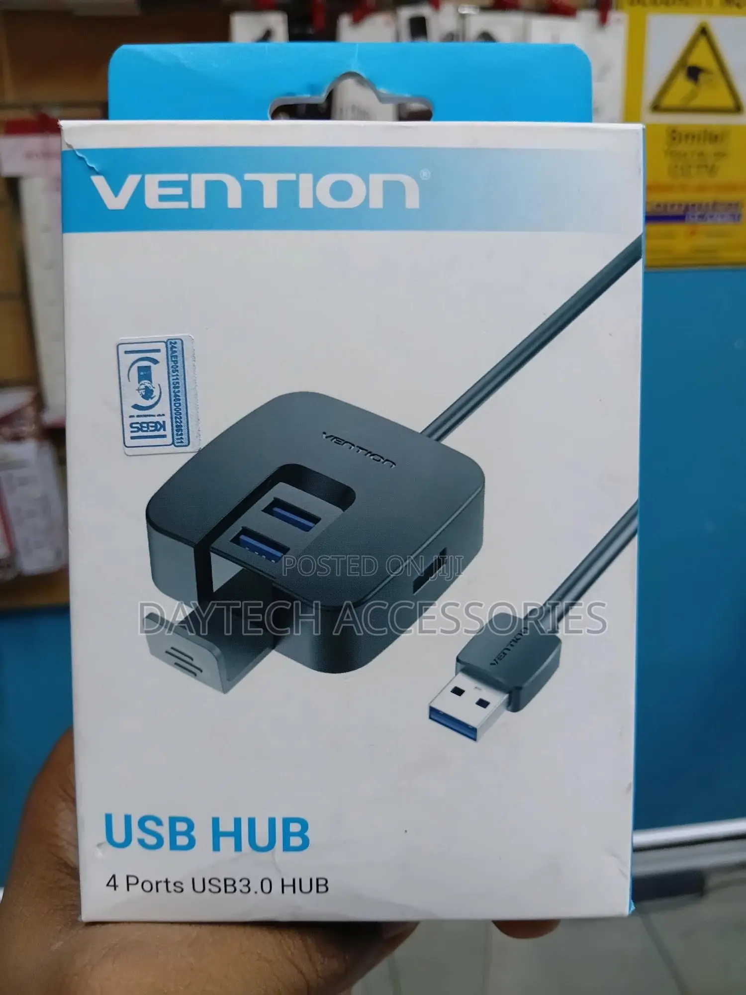 Vention 4 Ports Usb3.0 Hub 0.15m Black 0.15 M