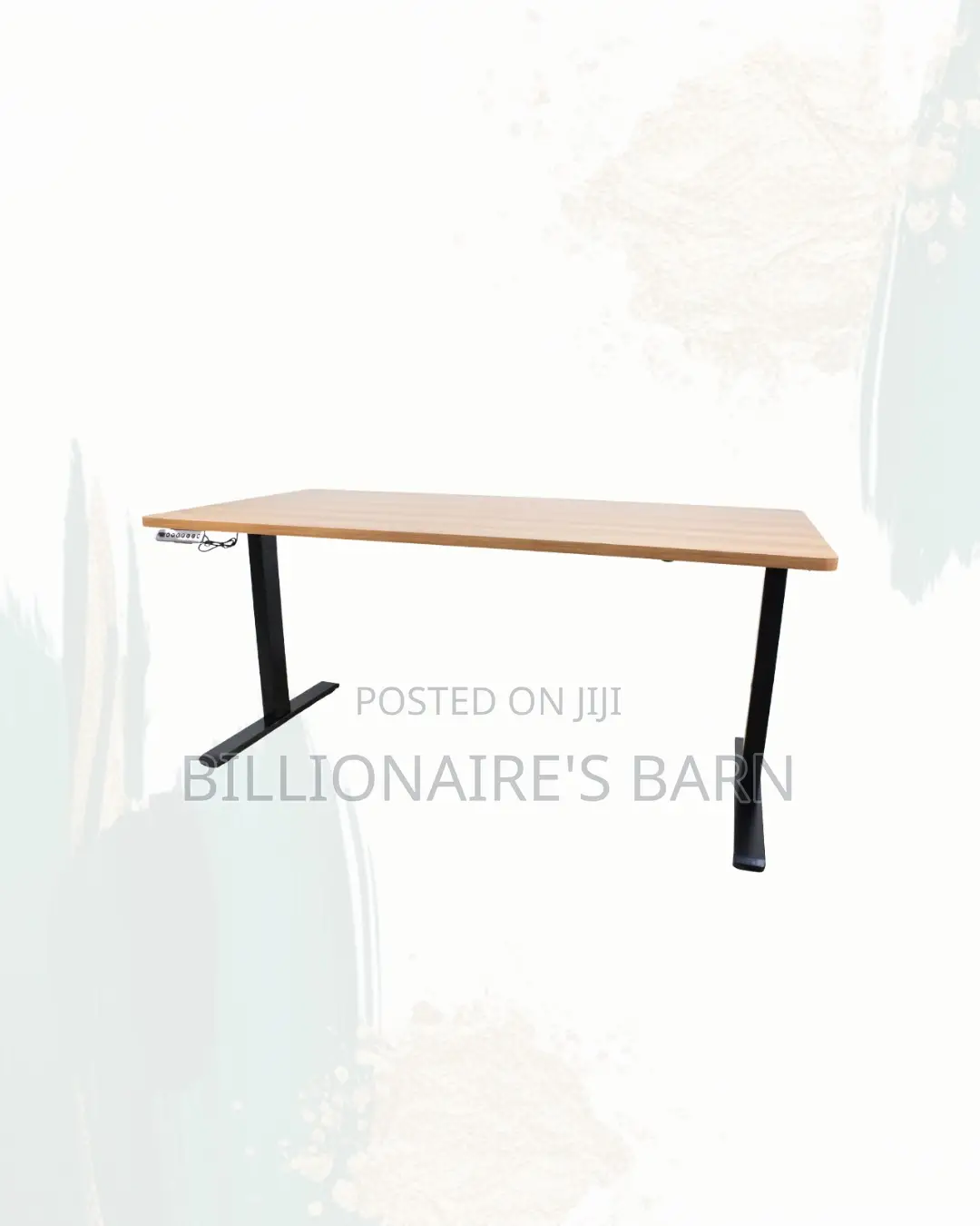 Comfortable Dual Motor Electric Standing Desk Dual Monitor Workspace