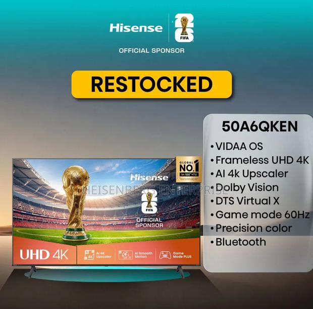 Hisense 50" A6 Smart Tv - thumbnail 2