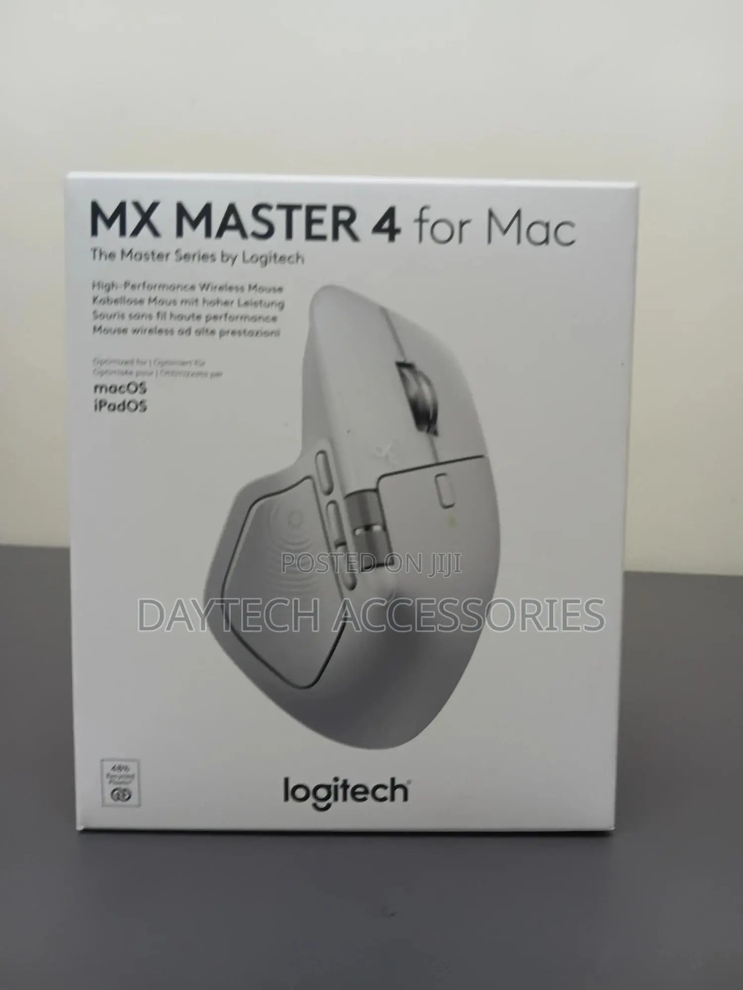 Logitech Mx Master 4 Wireless Mouse for Mac (White Silver)