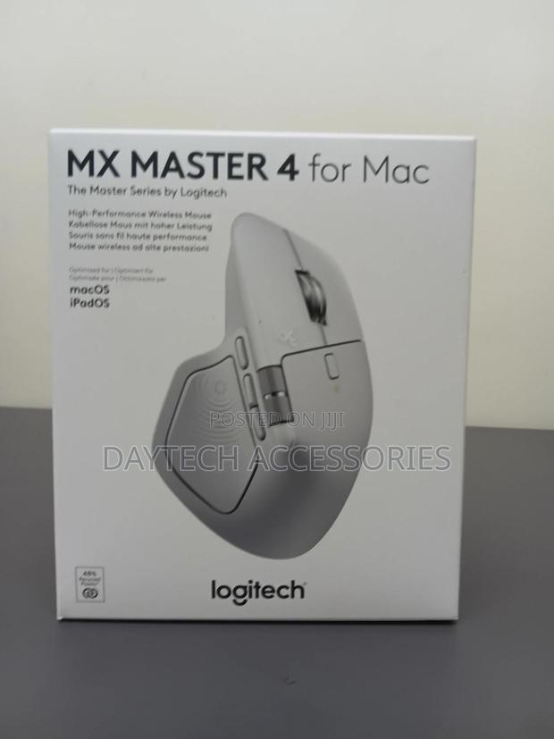 Logitech Mx Master 4 Wireless Mouse for Mac (White Silver)