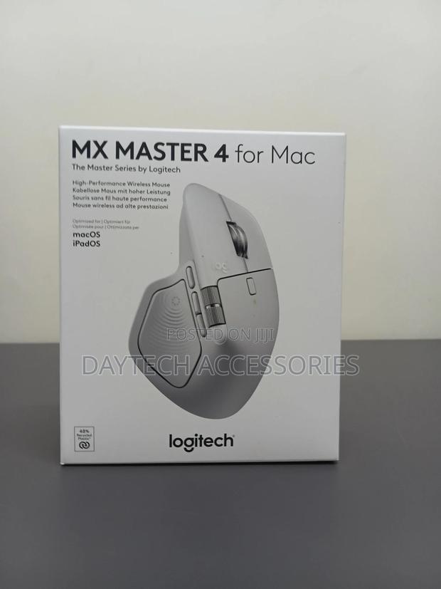 Logitech Mx Master 4 Wireless Mouse for Mac (White Silver) - thumbnail 2