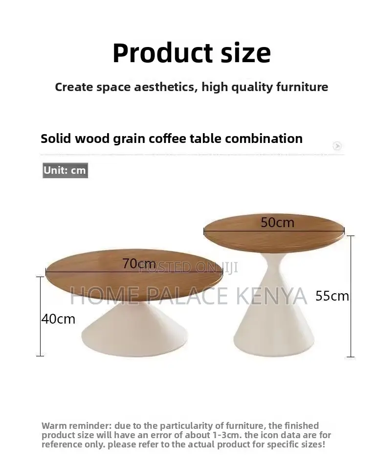Coffee Table: Luxury Wooden Round Coffee Table
