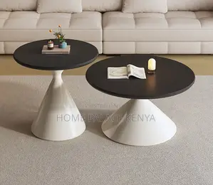 Coffee Table: Luxury Wooden Round Coffee Table