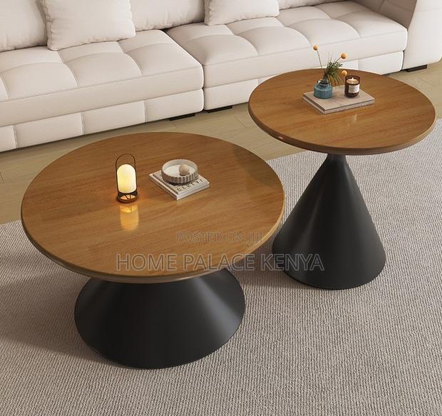 Coffee Table: Luxury Wooden Round Coffee Table - thumbnail 10