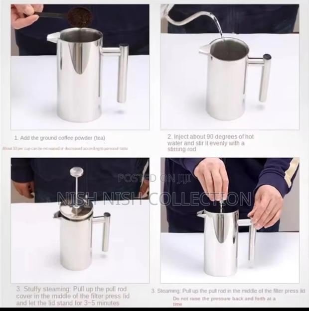 Stainless Steel Coffee Press Maker - thumbnail 3